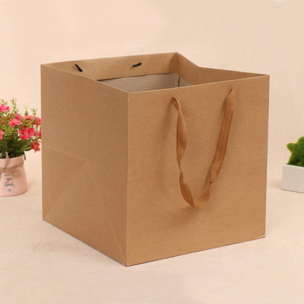 Kraft Paper Gift Box Bag 20x20x13cm