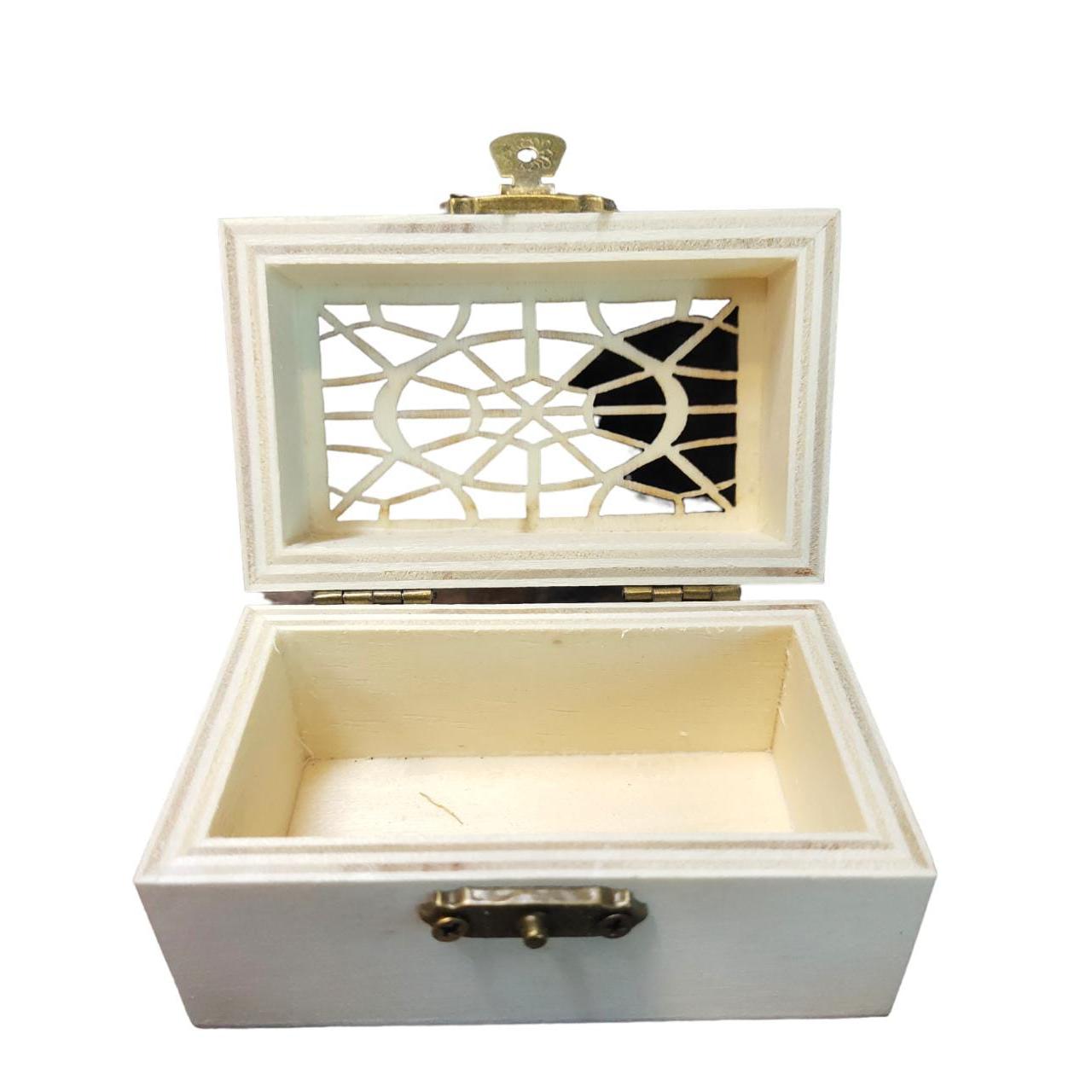 Wooden Jewellery Gift Box Square Shape 9x5.5x5cm