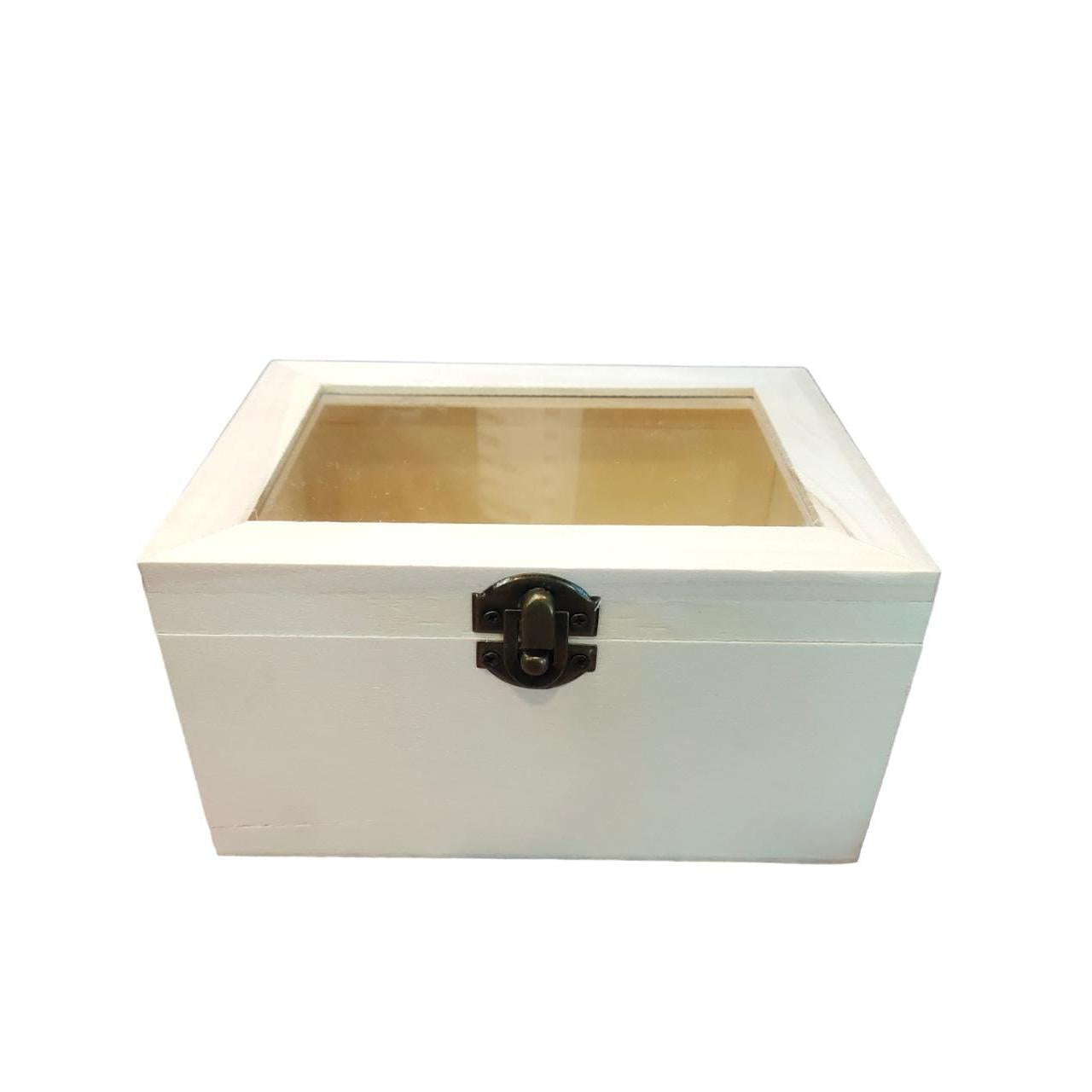 Wooden Jewellery Gift Box Square 17x12.5x9cm