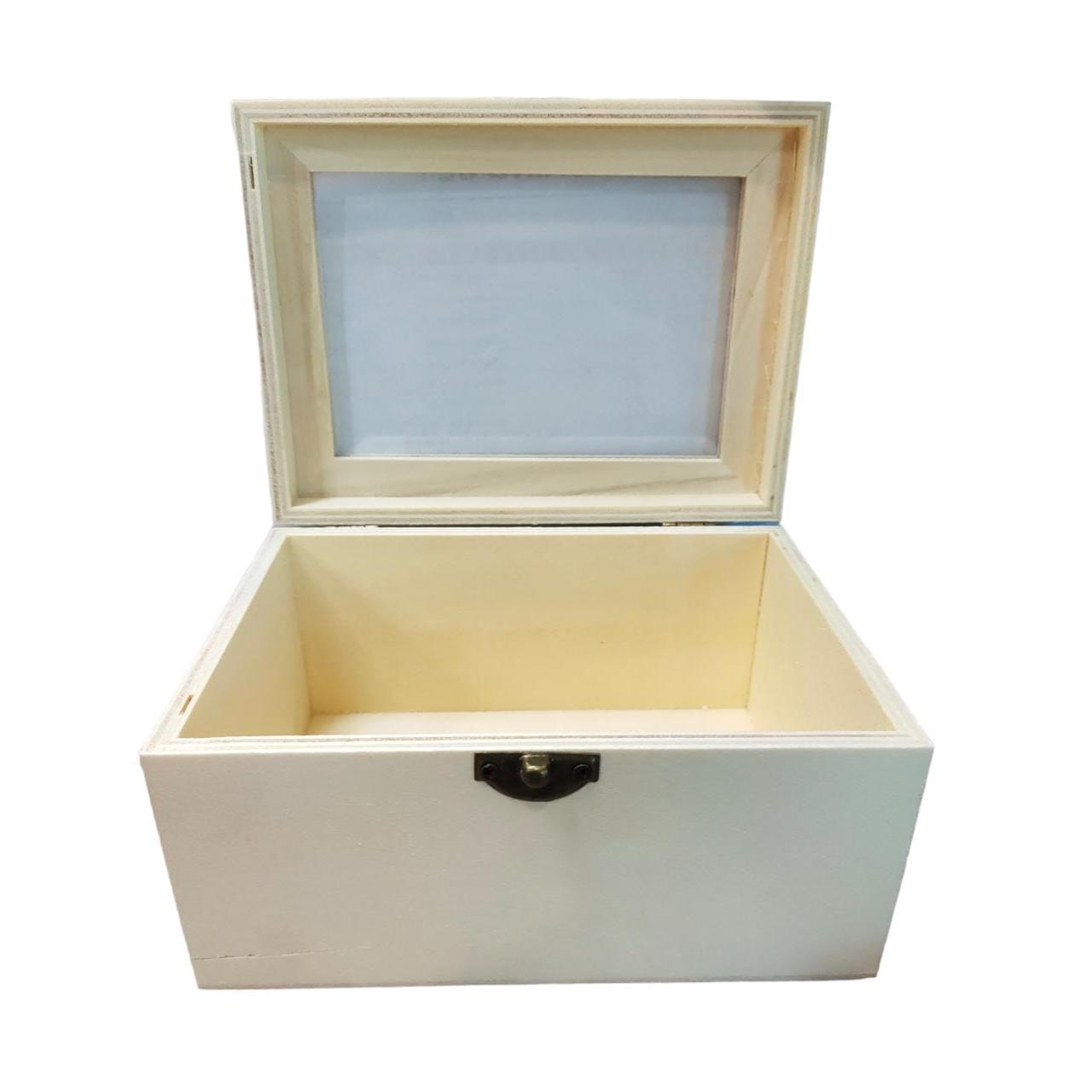 Wooden Jewellery Gift Box Square 17x12.5x9cm