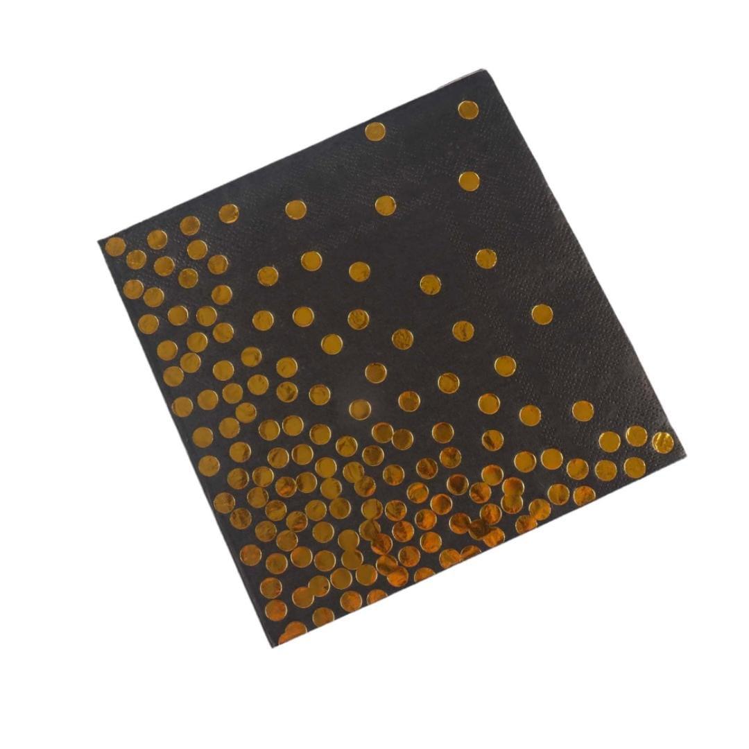 Luncheon Napkin Paper Serviettes 2ply 33x33cm Dot Print 20pack