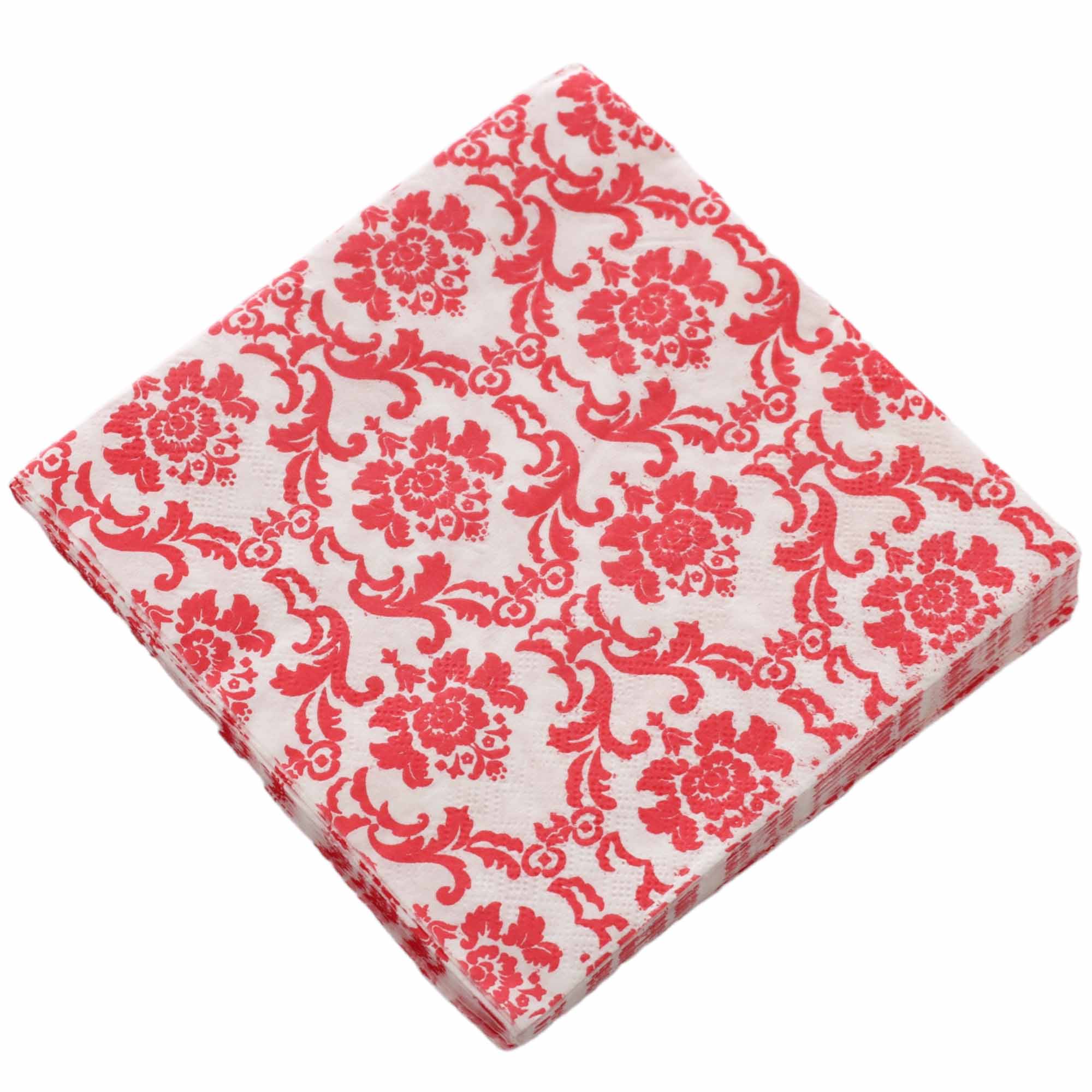 Luncheon Napkin Dinner Paper Serviettes 2ply Embossed Pattern 33x33cm 20pack 36276-1703