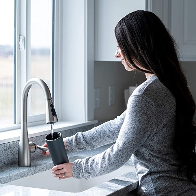 473ml Skinny Drinking Tumbler Acrylic Reusable with Lid and Straw