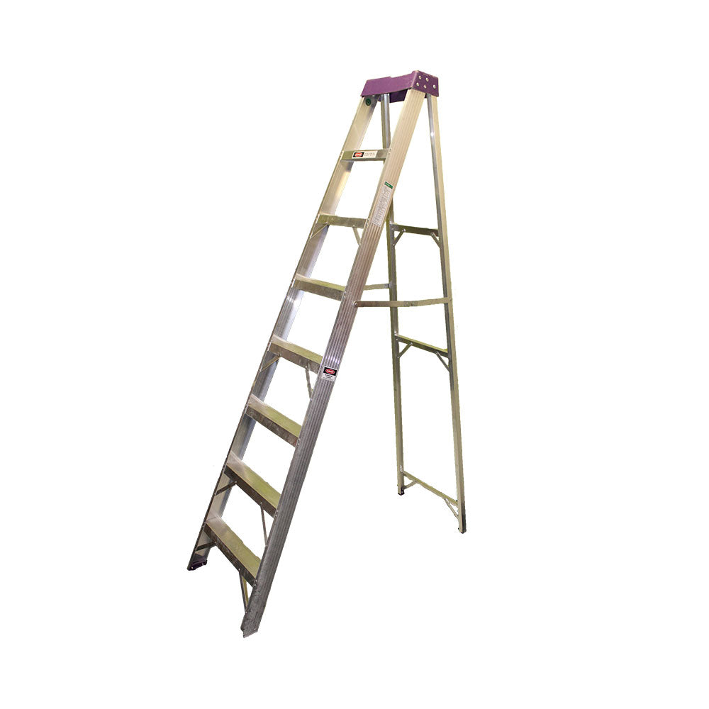 Aluminum Step Ladder A-Frame 900mm Industrial 3 Step Single ASL3