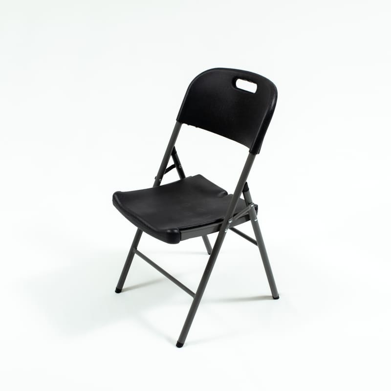 Folding Chair Black Medium Duty Catering