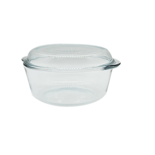 Borcam Glass Serving Dish Casserole Tray with Lid 3000ml 23078