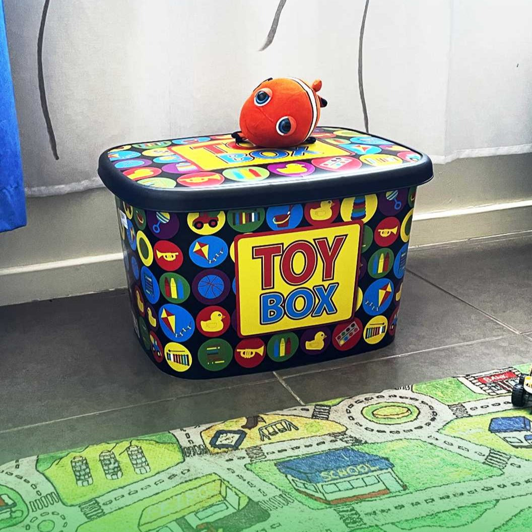 50L Deep Storage Utility Box - Kids Toy Box Printed