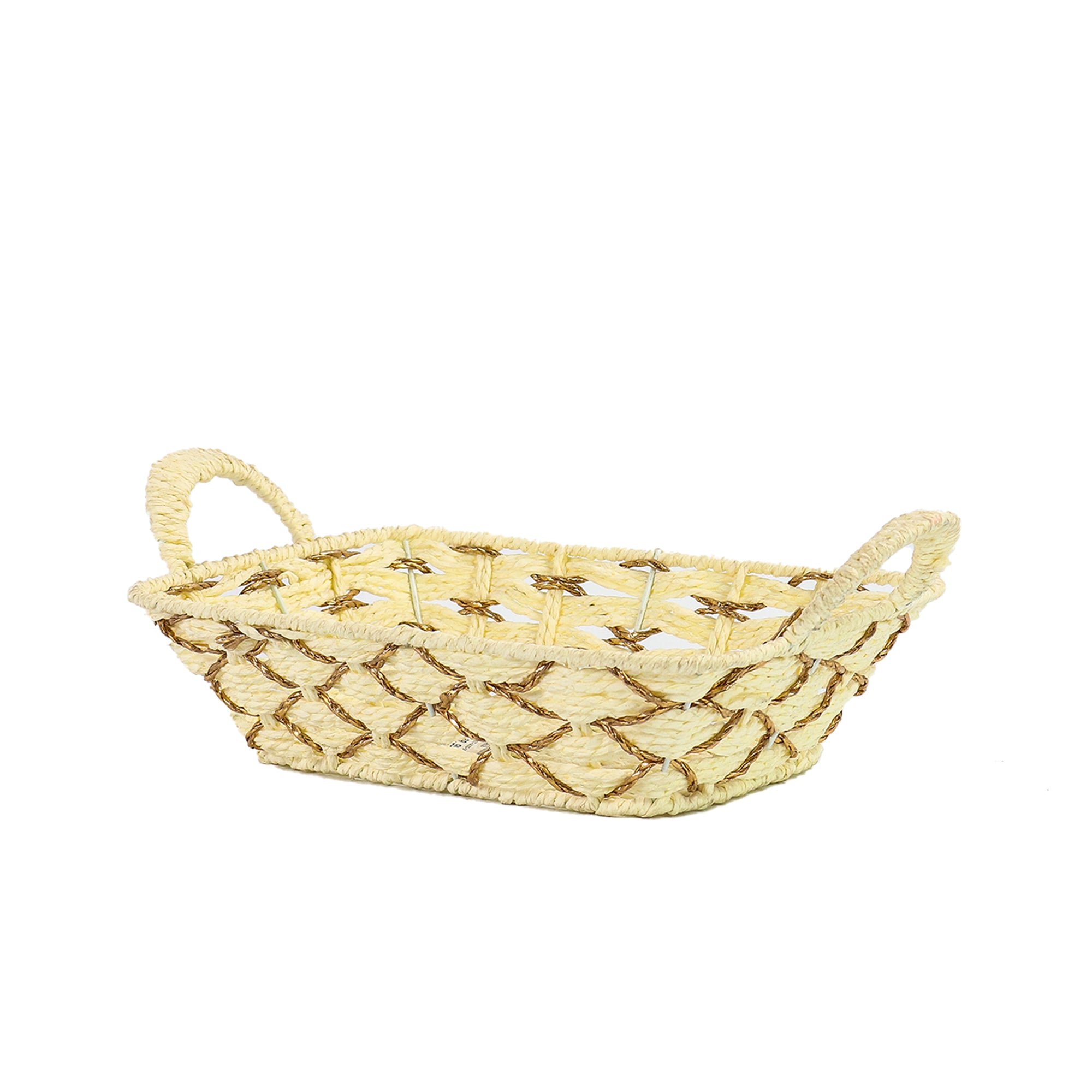 Plastic Woven Fruit Serving Tray Basket Large 37X30X11CM bpb-018C