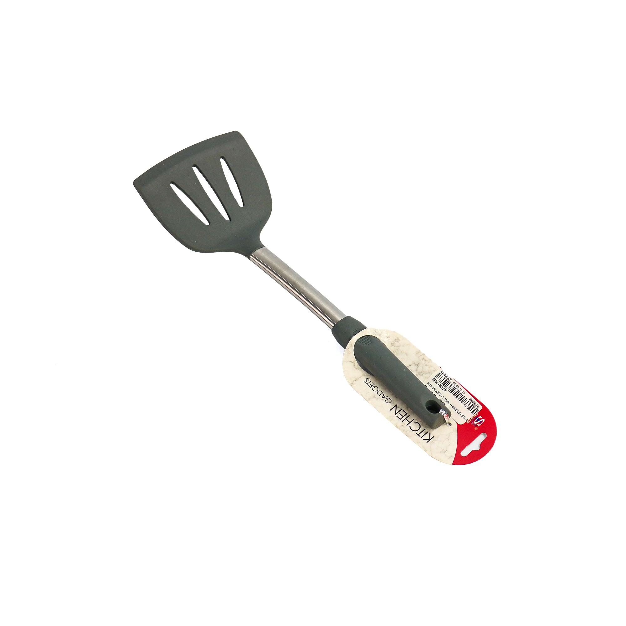 Silicone Serving Lifter Slotted Wide Stainless Steel Silica Gel Tableware