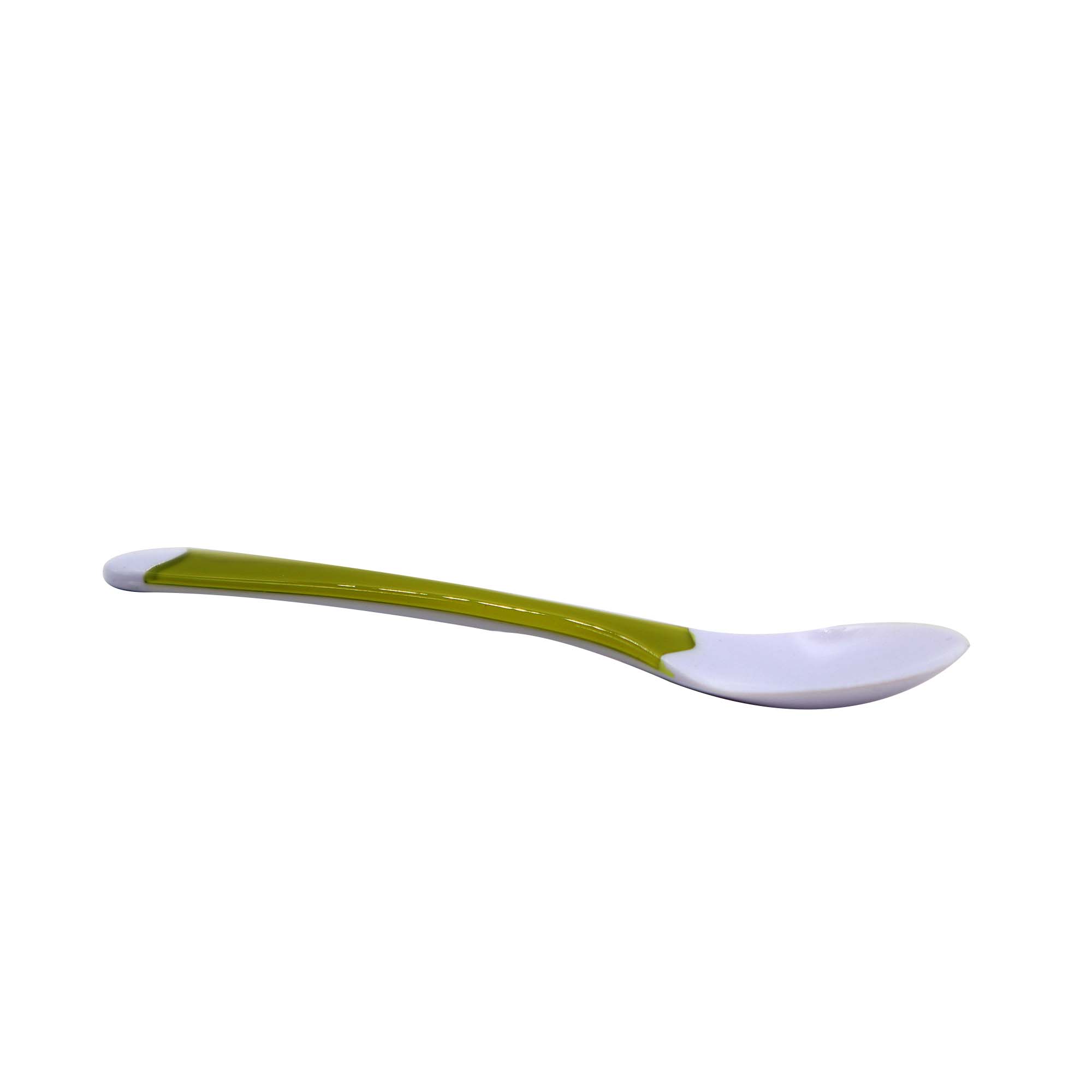 Acrylic Dessert Tea Spoons 2-Tone Small 12pack