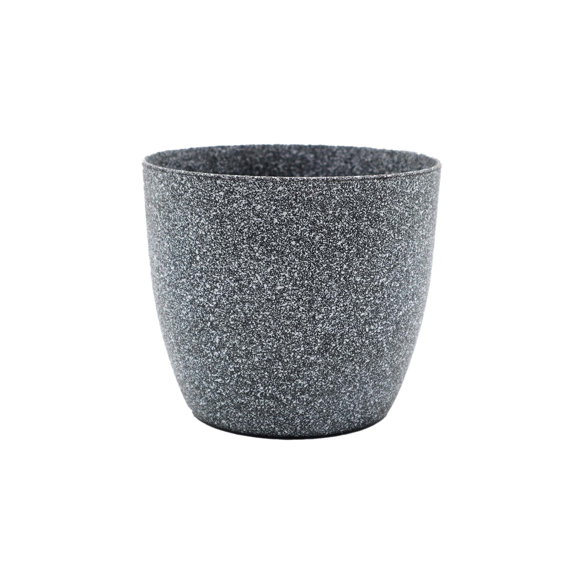 Vase-Flower Planter Pot Large - Marble Grey/Black 479