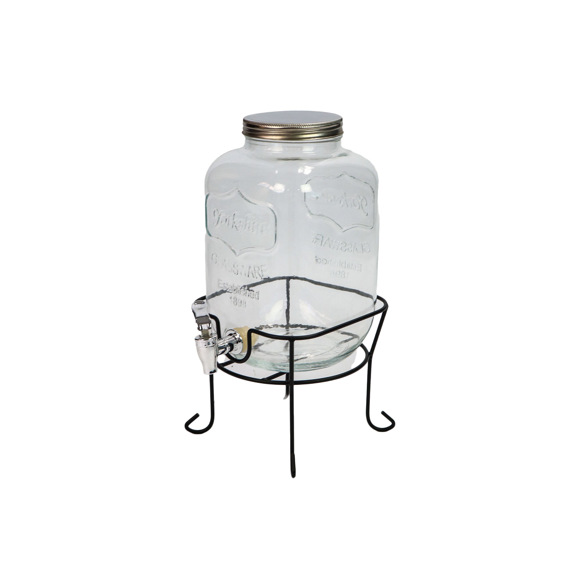 Beverage Dispenser 5L Glass with Stand 518