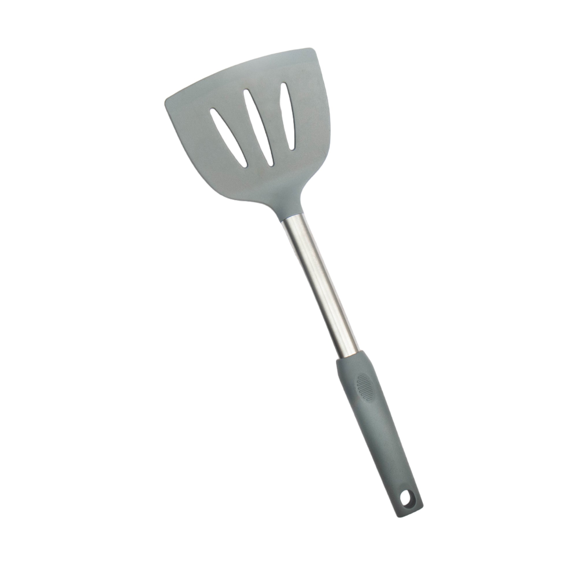 Silicone Serving Lifter Slotted Wide Stainless Steel Silica Gel Tableware