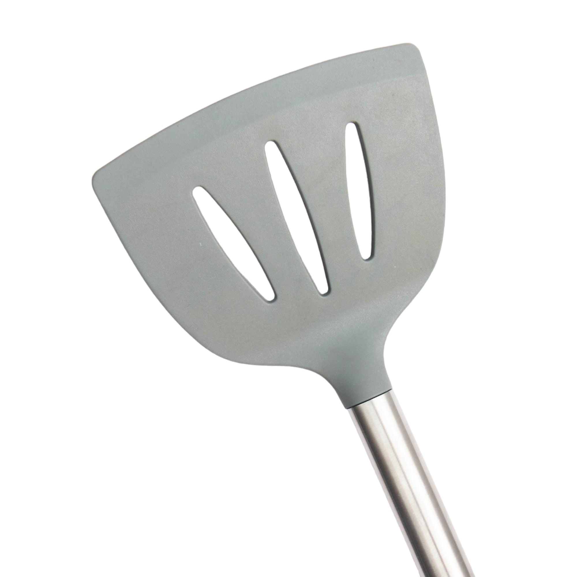 Silicone Serving Lifter Slotted Wide Stainless Steel Silica Gel Tableware