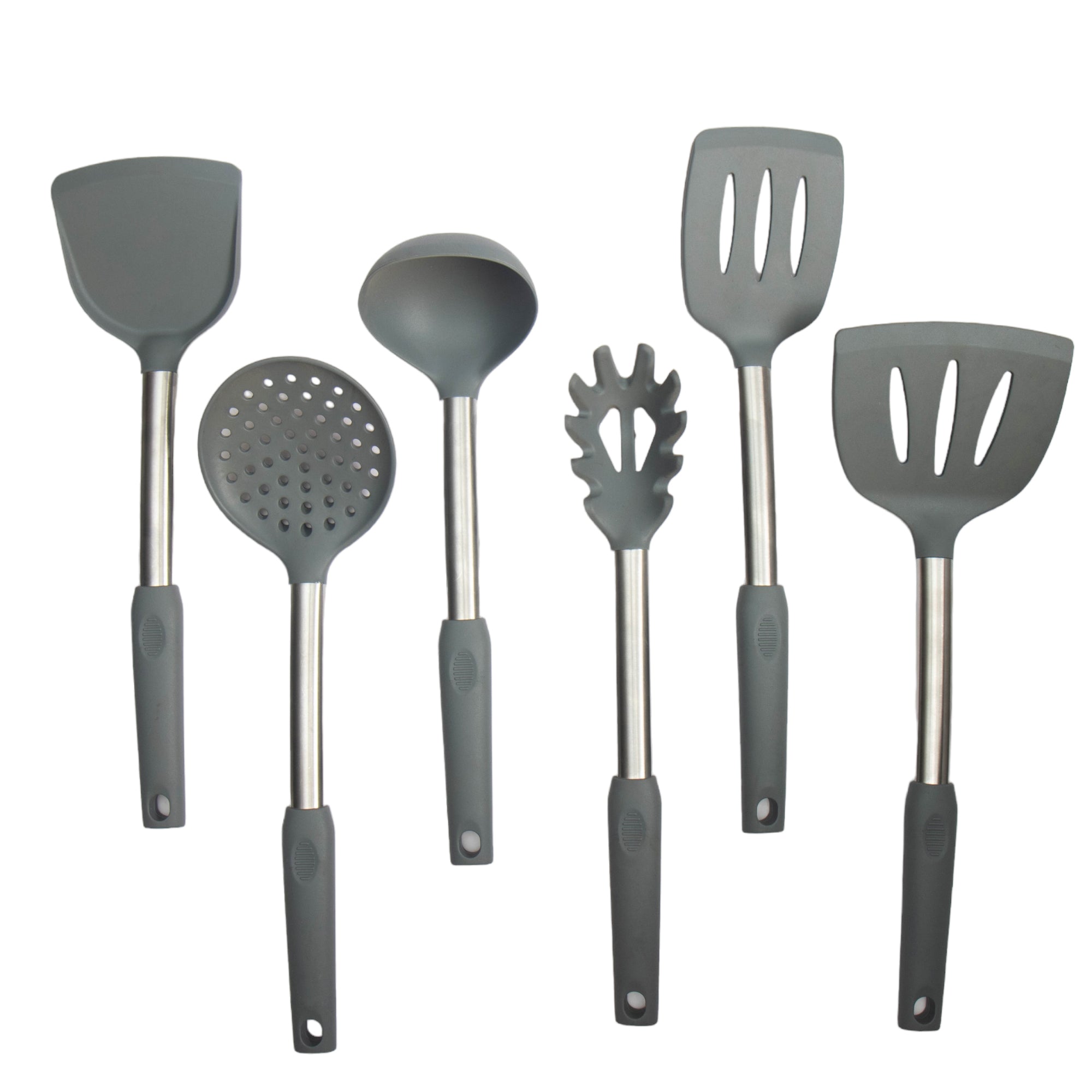 Silicone Serving Lifter Wide Stainless Steel Silica Gel Tableware