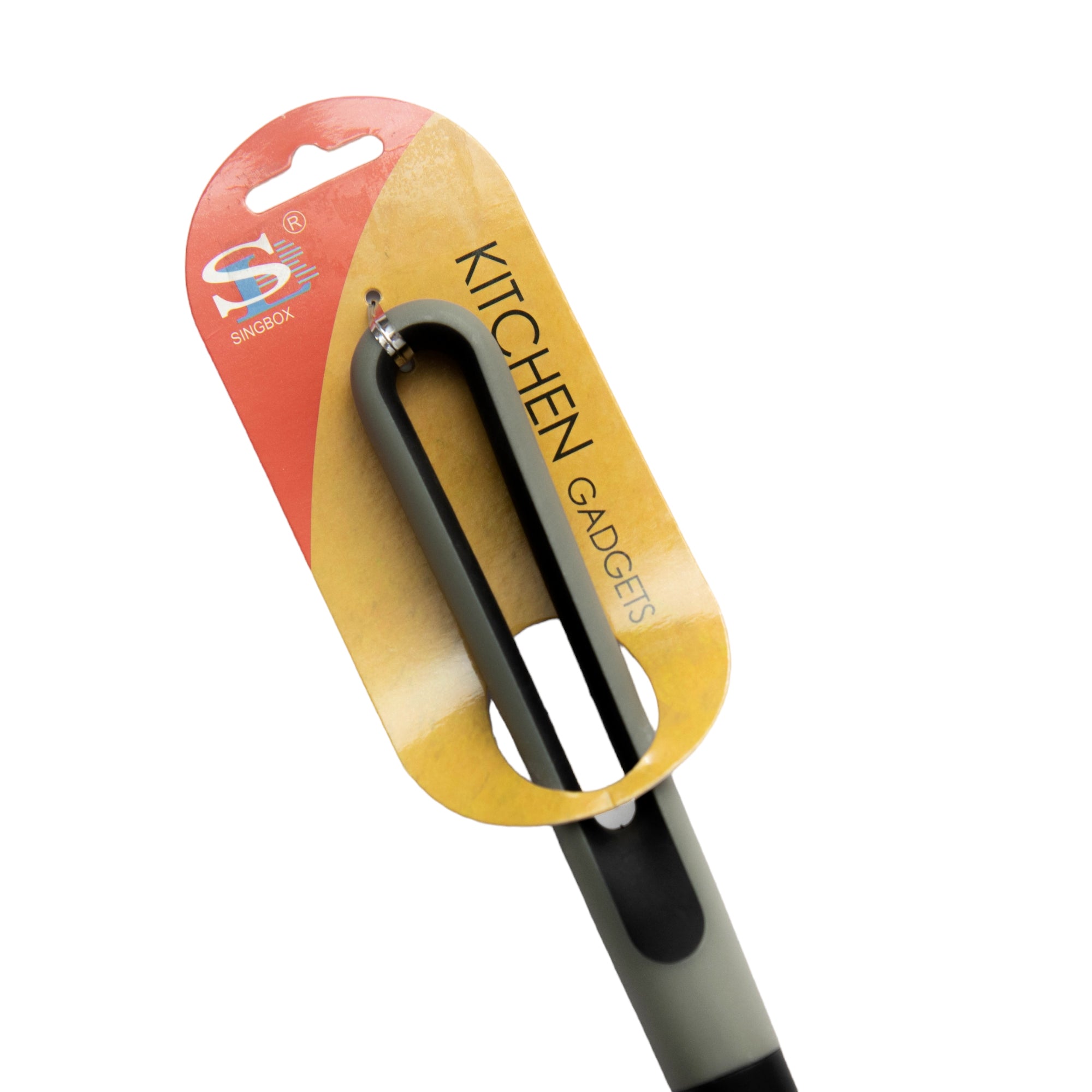 Nylon Serving Spoon Slotted Black Handle Silica Gel Tableware