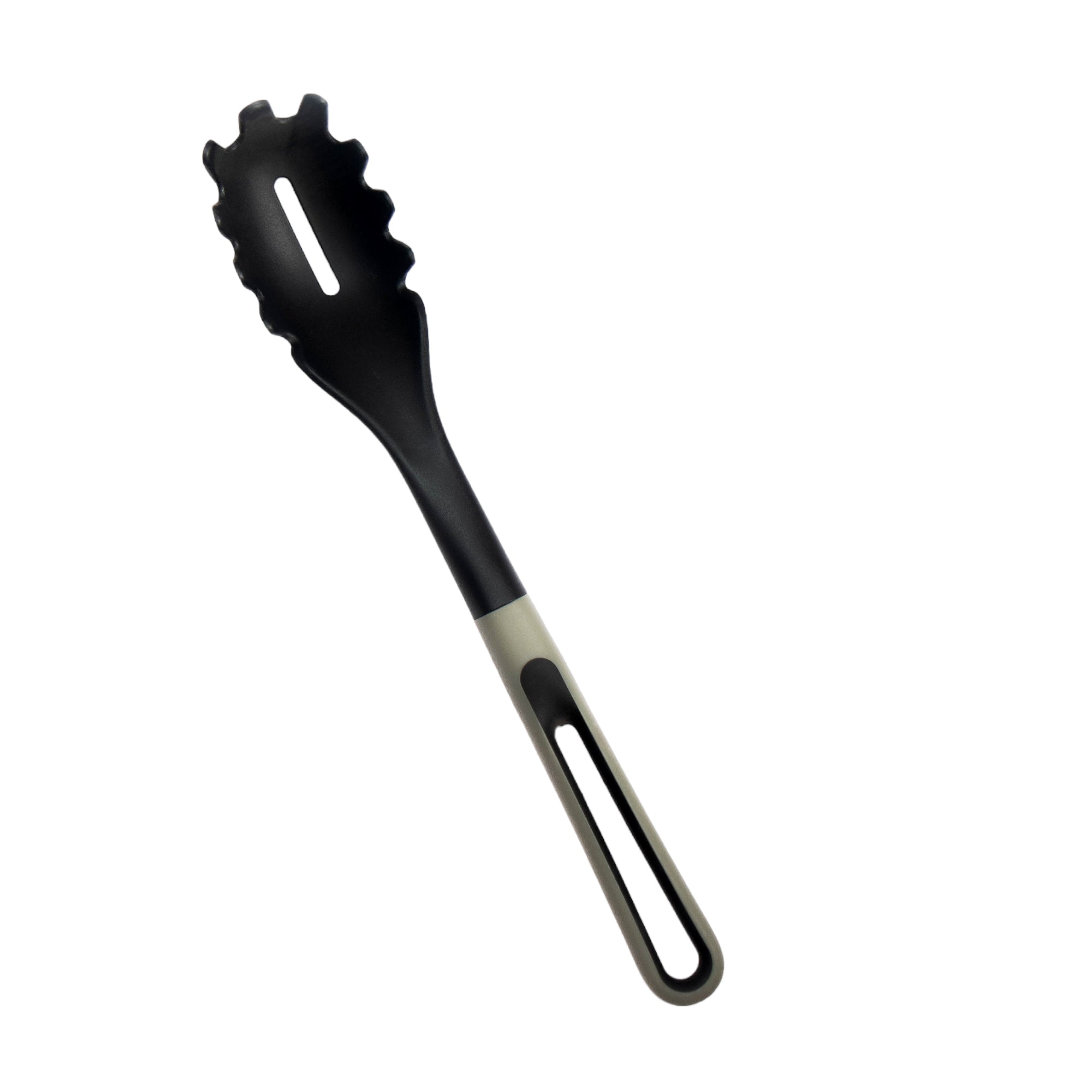 Nylon Serving Lifter Slotted Black Handle Silica Gel Tableware