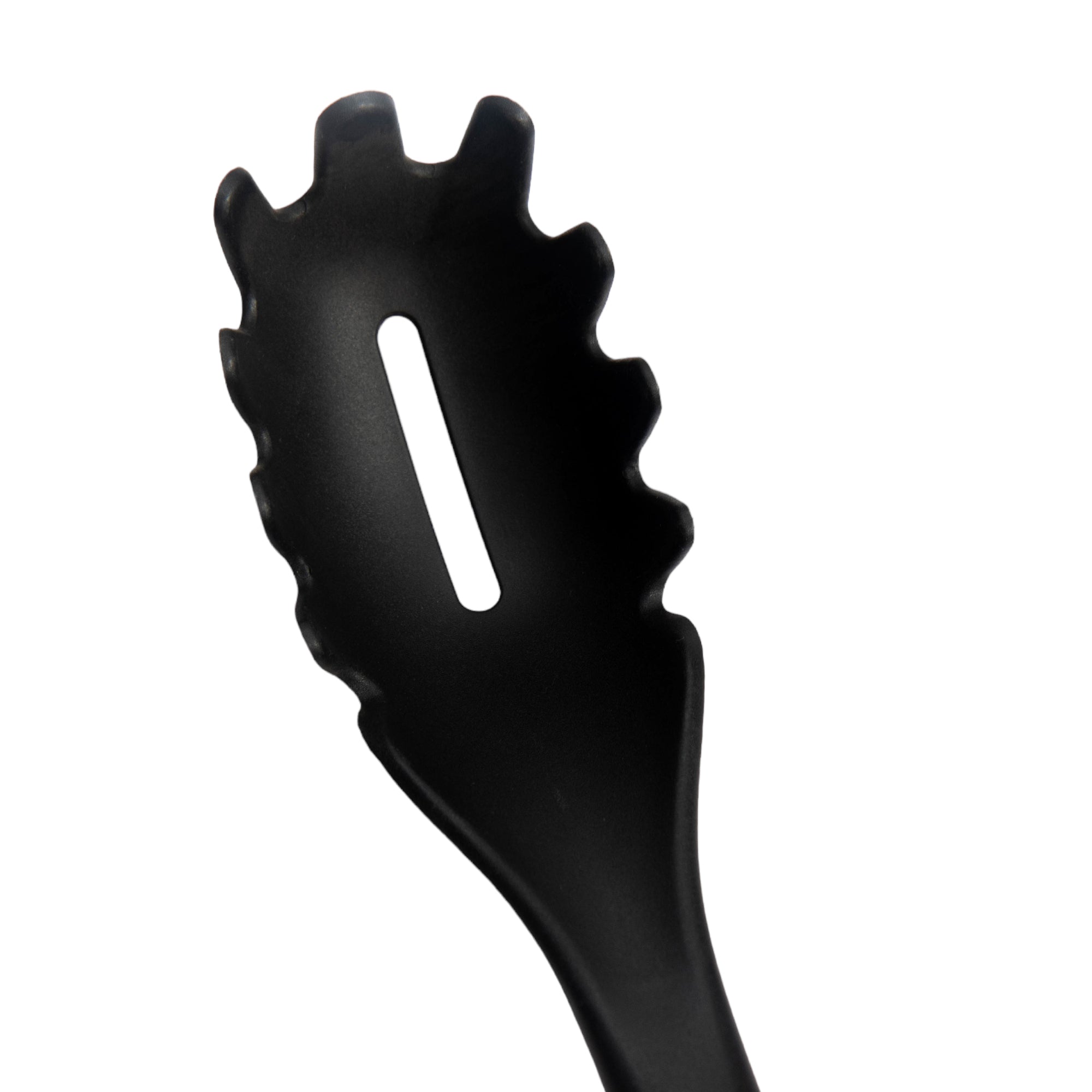 Nylon Serving Lifter Slotted Black Handle Silica Gel Tableware