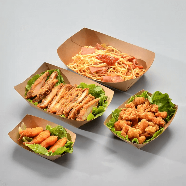 Kraft Paper Food Lunch Trays 10pack