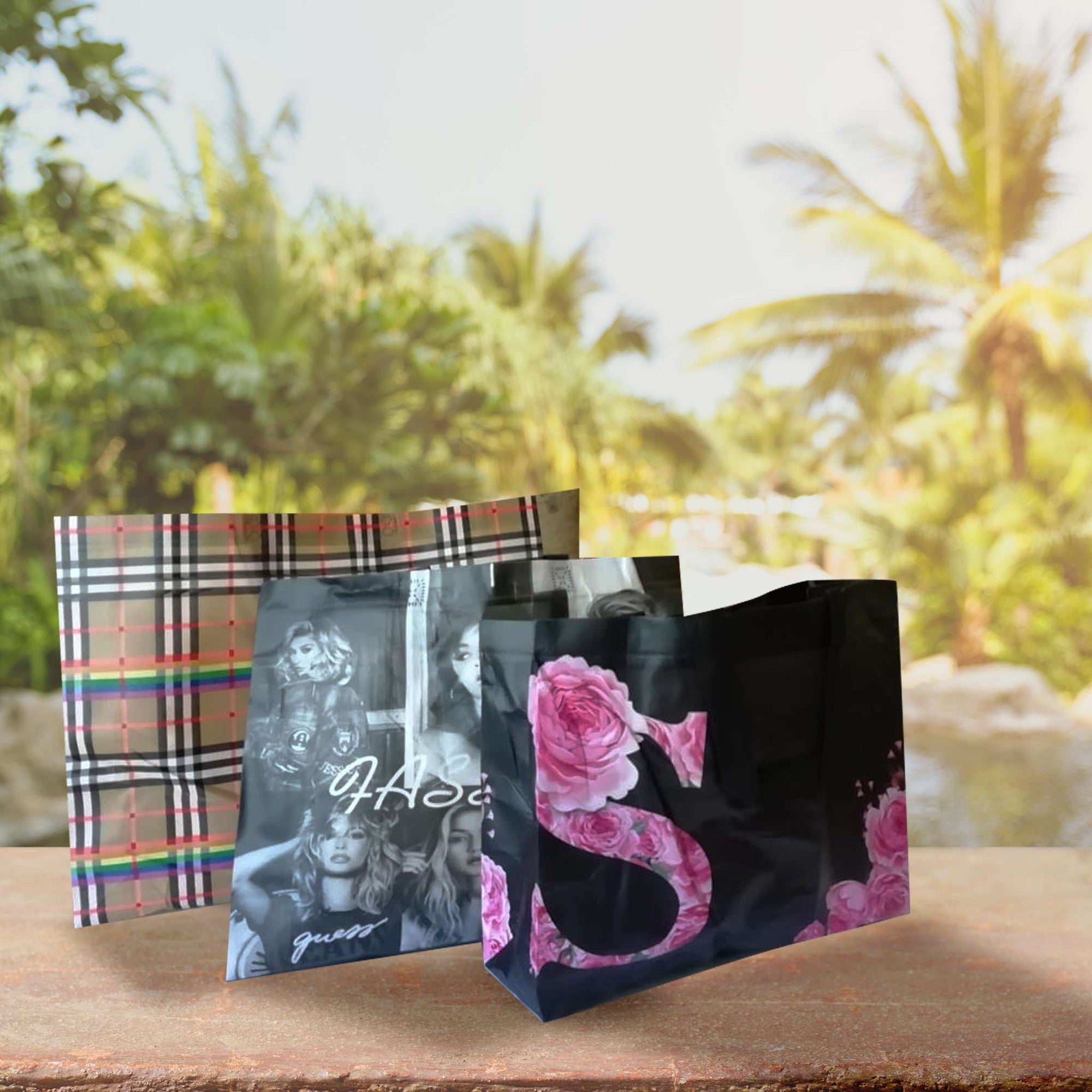 Non-Woven Boutique Bag 32cmx27cm Patterned