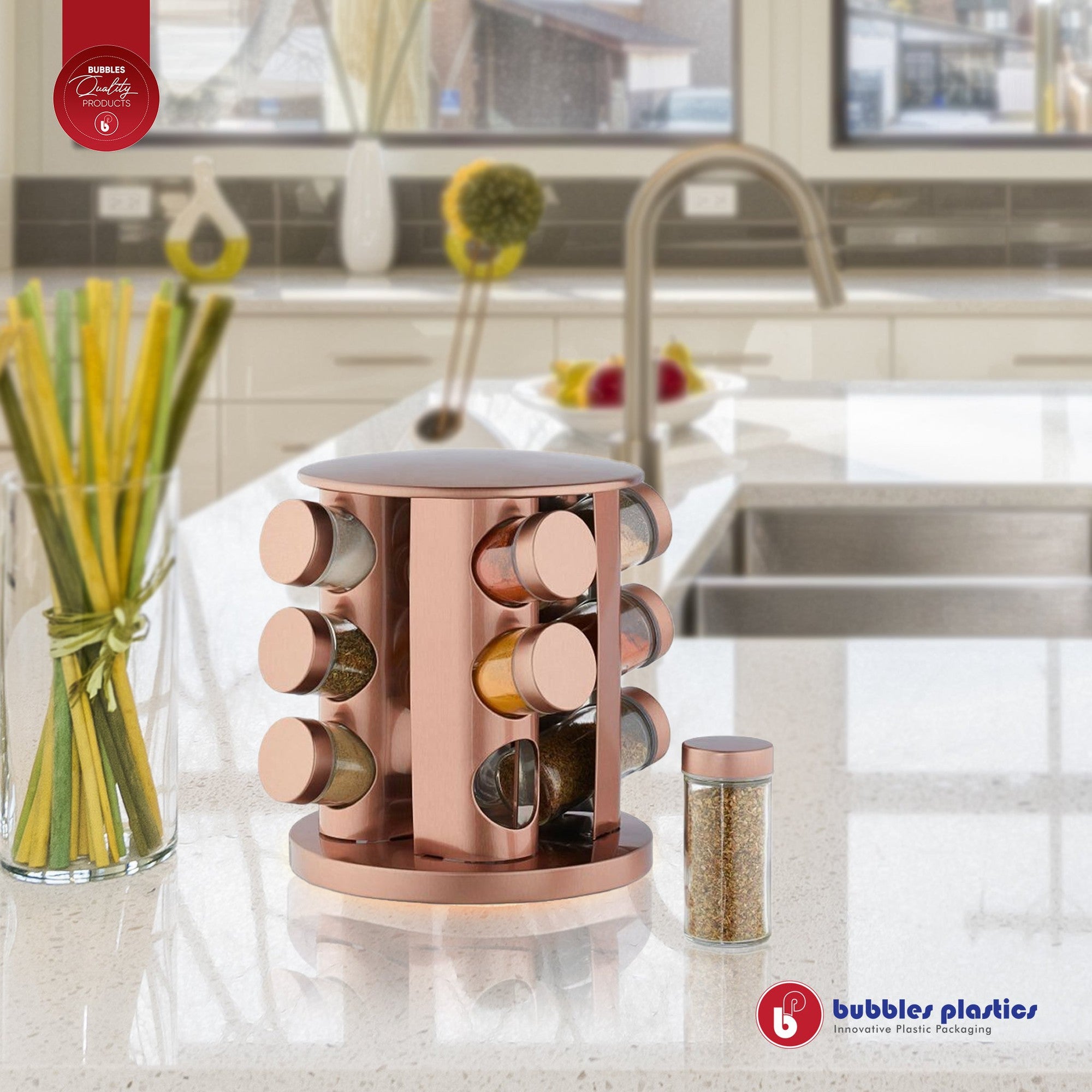 Spice Rack Rotating 12pc Set Small