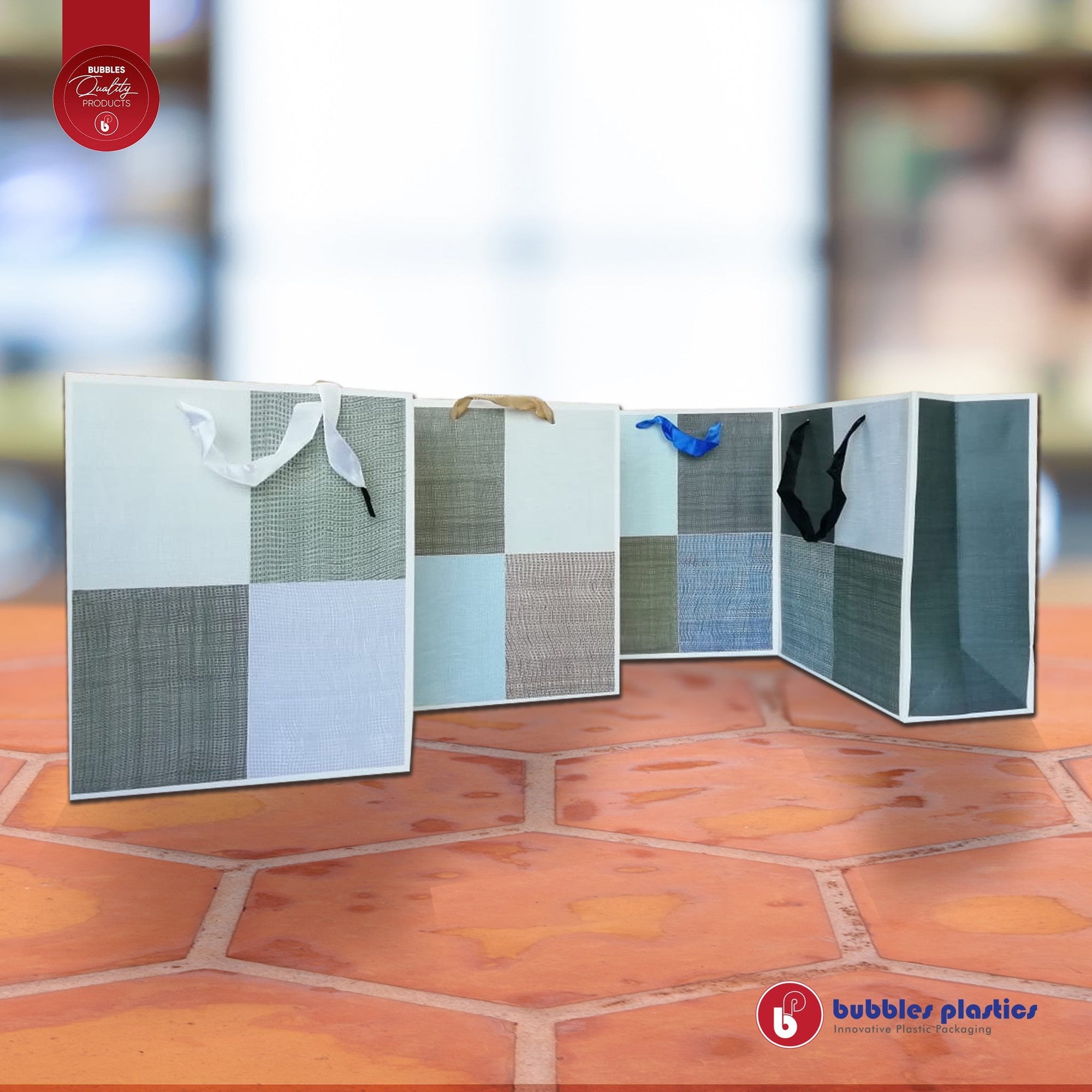 Designer Gift Paper Bag Squares 26x32cm Meduim