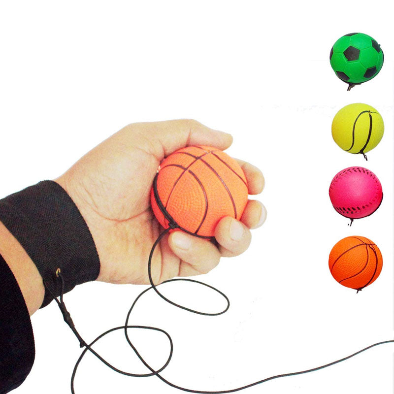 Bounceball 6cm with String 1pc