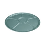 Aluminium Foil Serving Platter Tray Round with 6 Compartment CW18H