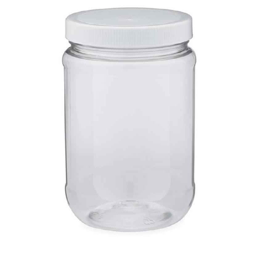 125ml Plastic Jar PET Bottle with Screw Lid 10pack