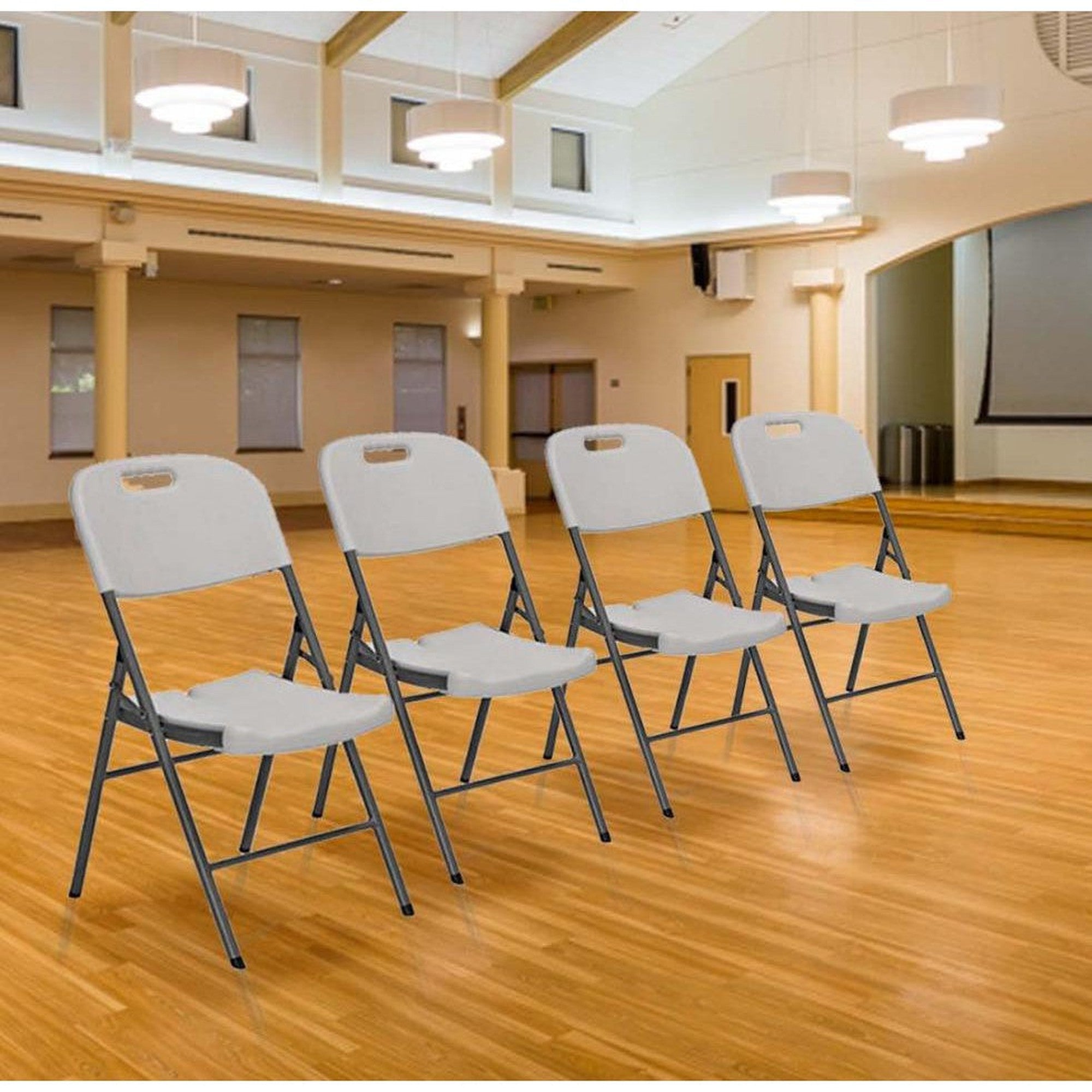 Folding Catering Chair White Heavy Duty