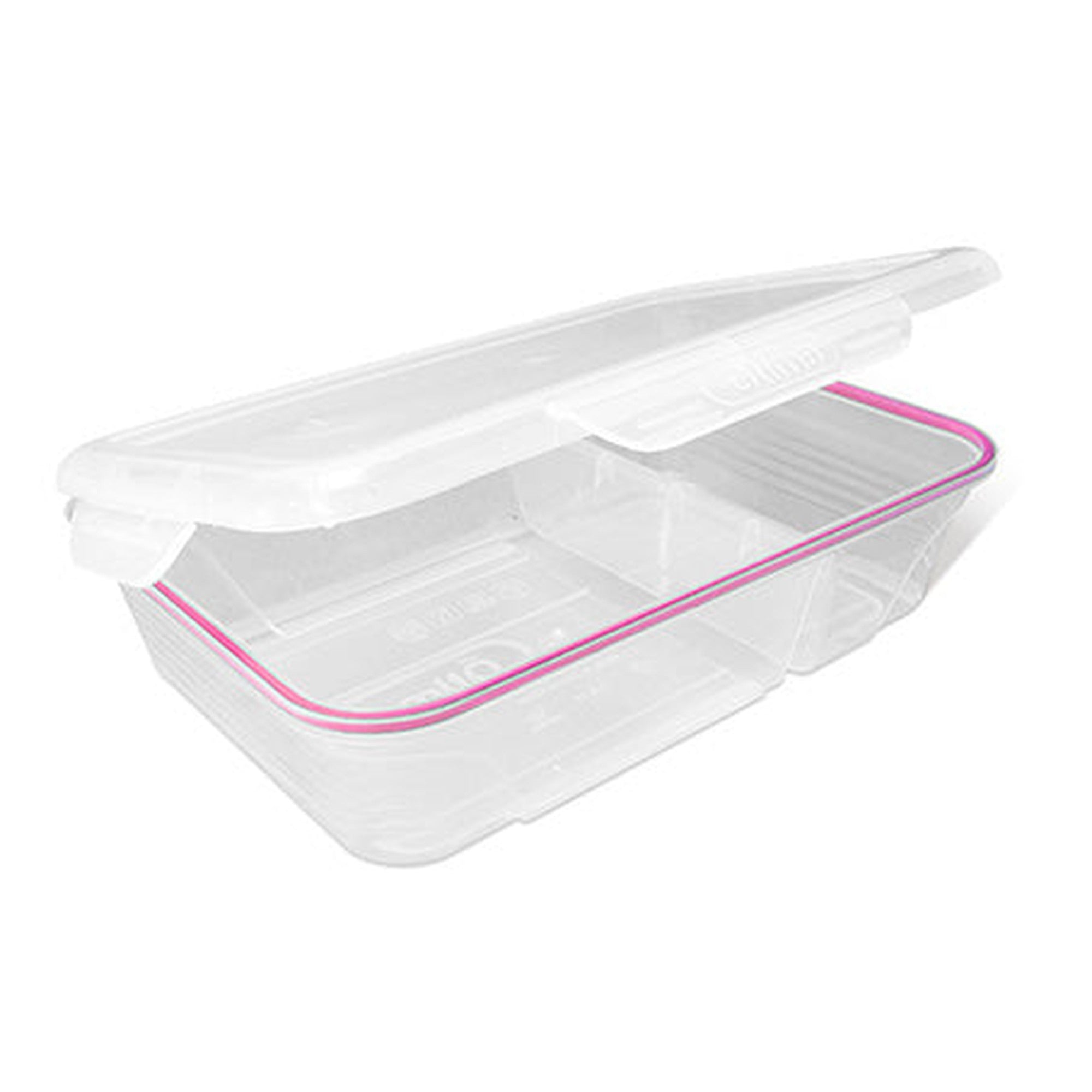 Otima Plastic Lunch Box 1.9L Flip-Top with Division