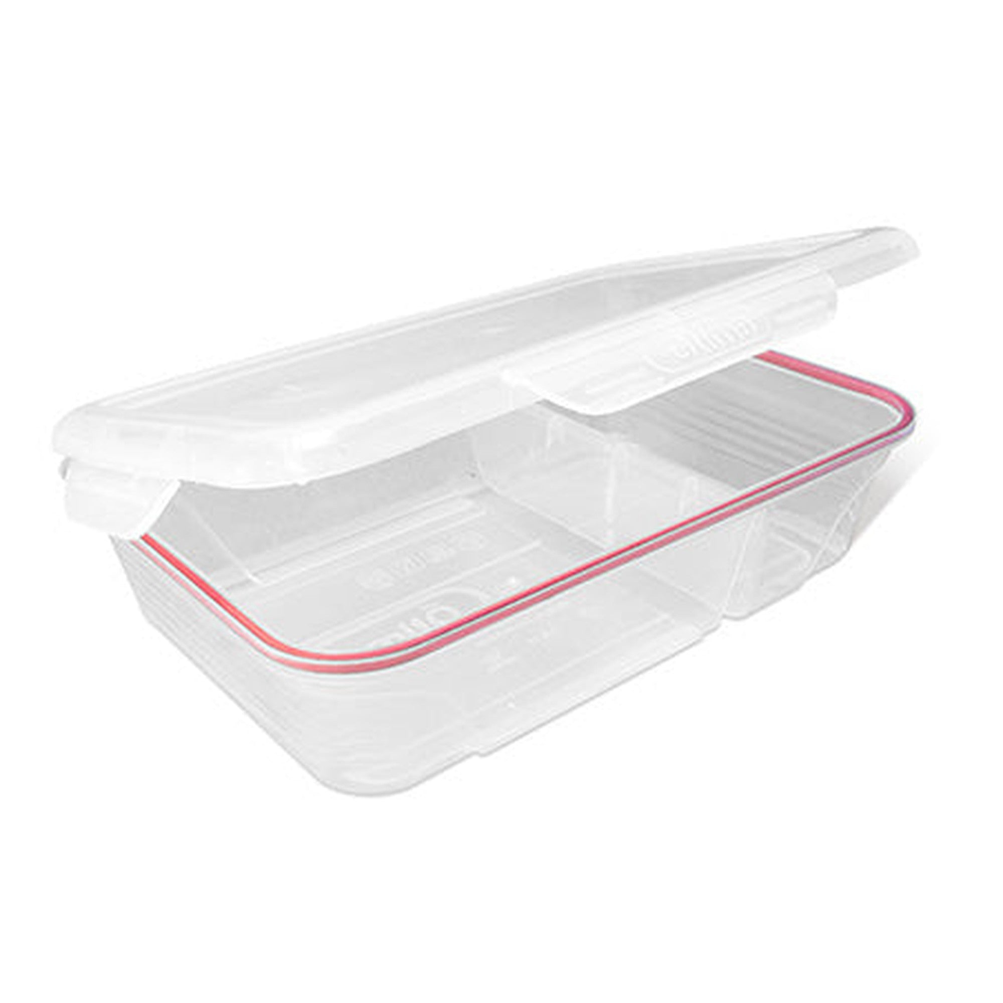 Otima Plastic Lunch Box 1.9L Flip-Top with Division