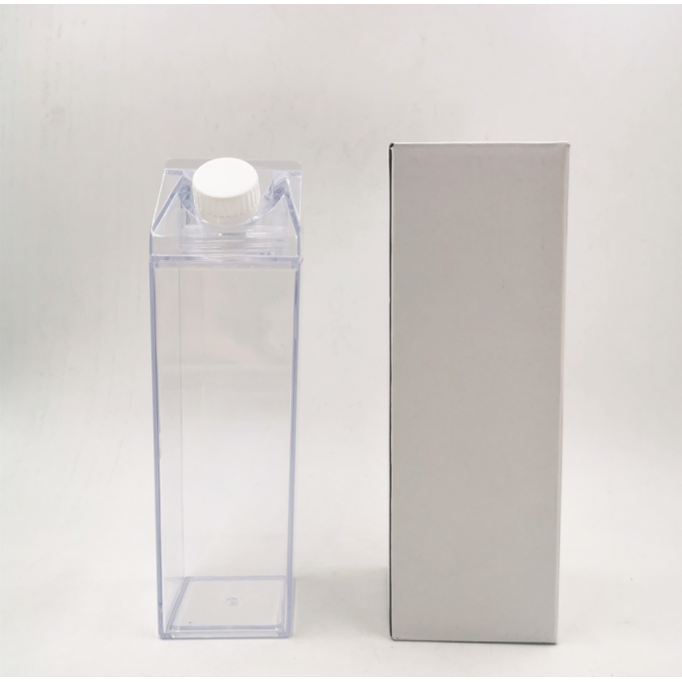 Milk Carton Bottle 500ml Acrylic Plastic