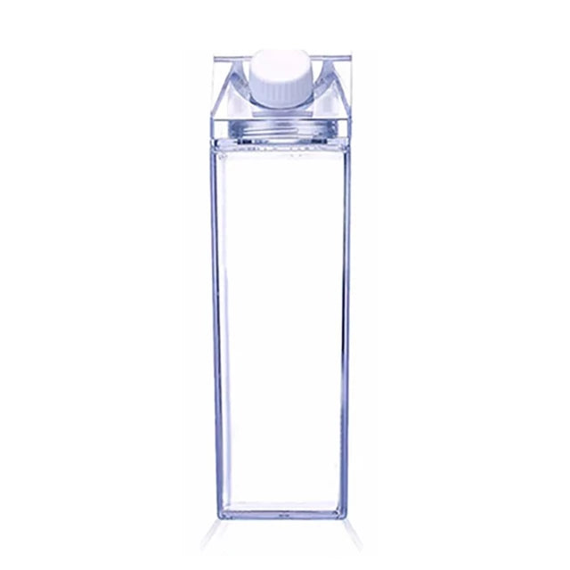 Milk Carton Bottle 500ml Acrylic Plastic