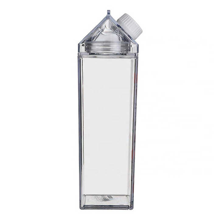 Milk Carton Bottle 500ml Acrylic Plastic