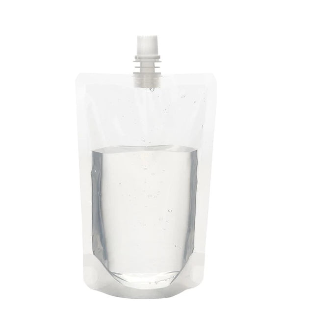 Stand-Up Drinking Pouch Bag Clear with Spout 100mic Resealable Beverage Packaging