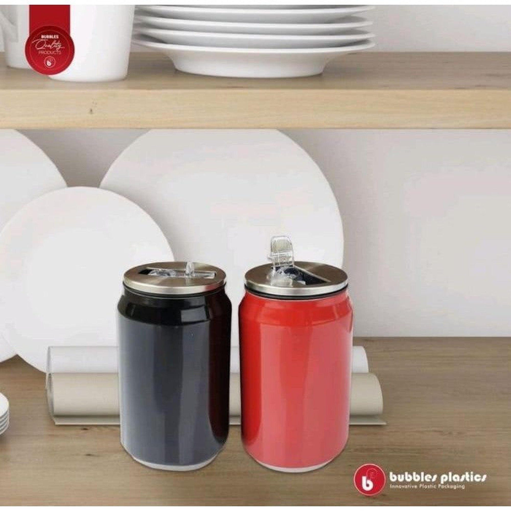 Can Shaped 350ml Thermos Drinking Bottle Flask Stainless Steel Vacuum Cup 14.5x6.4cm