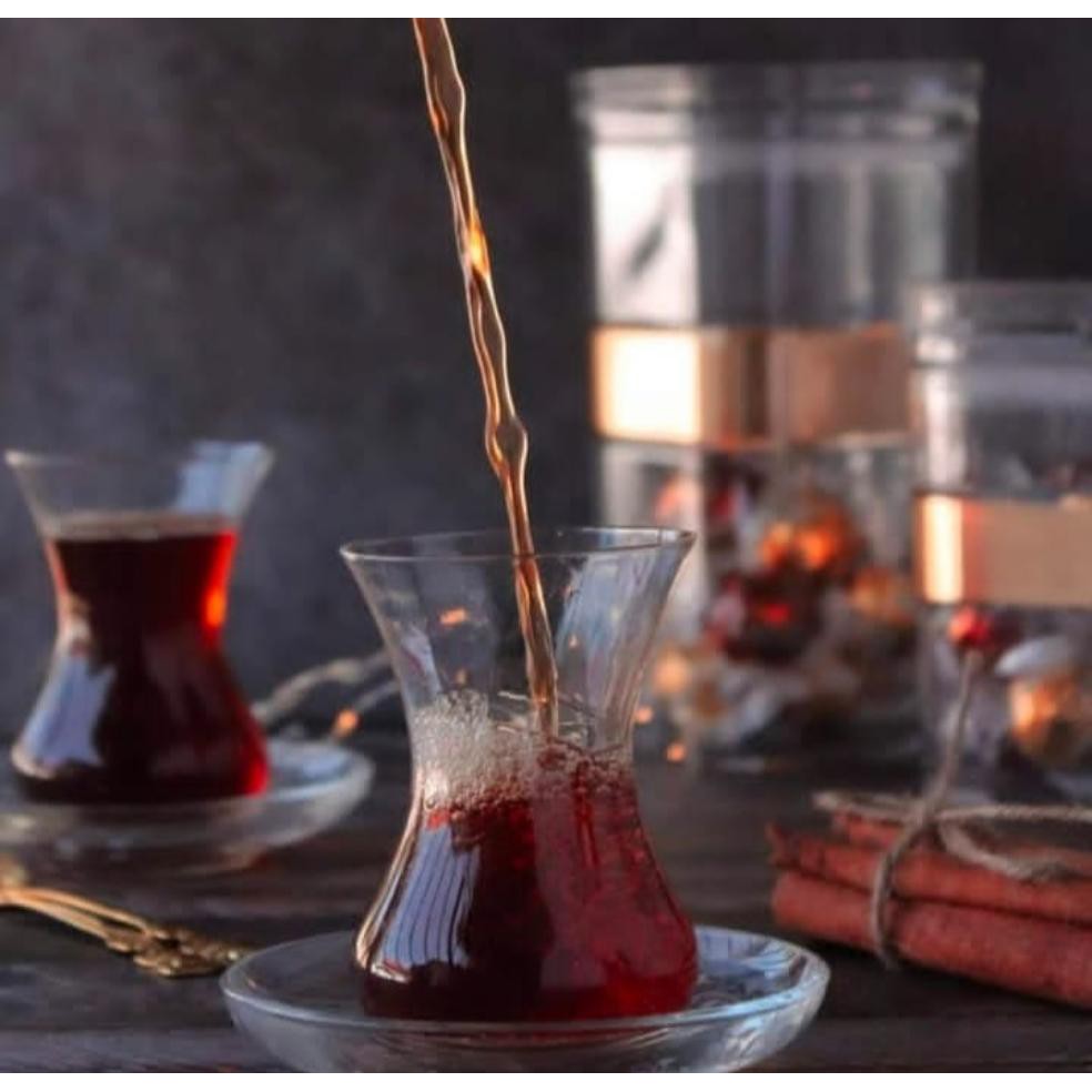 Acrylic Canister Gold Centre Large 33047