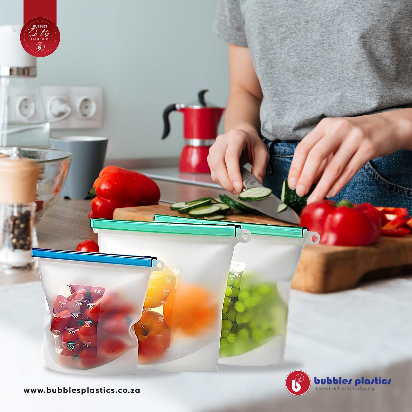 Reusable Silicone Freezer Bags 1500ml