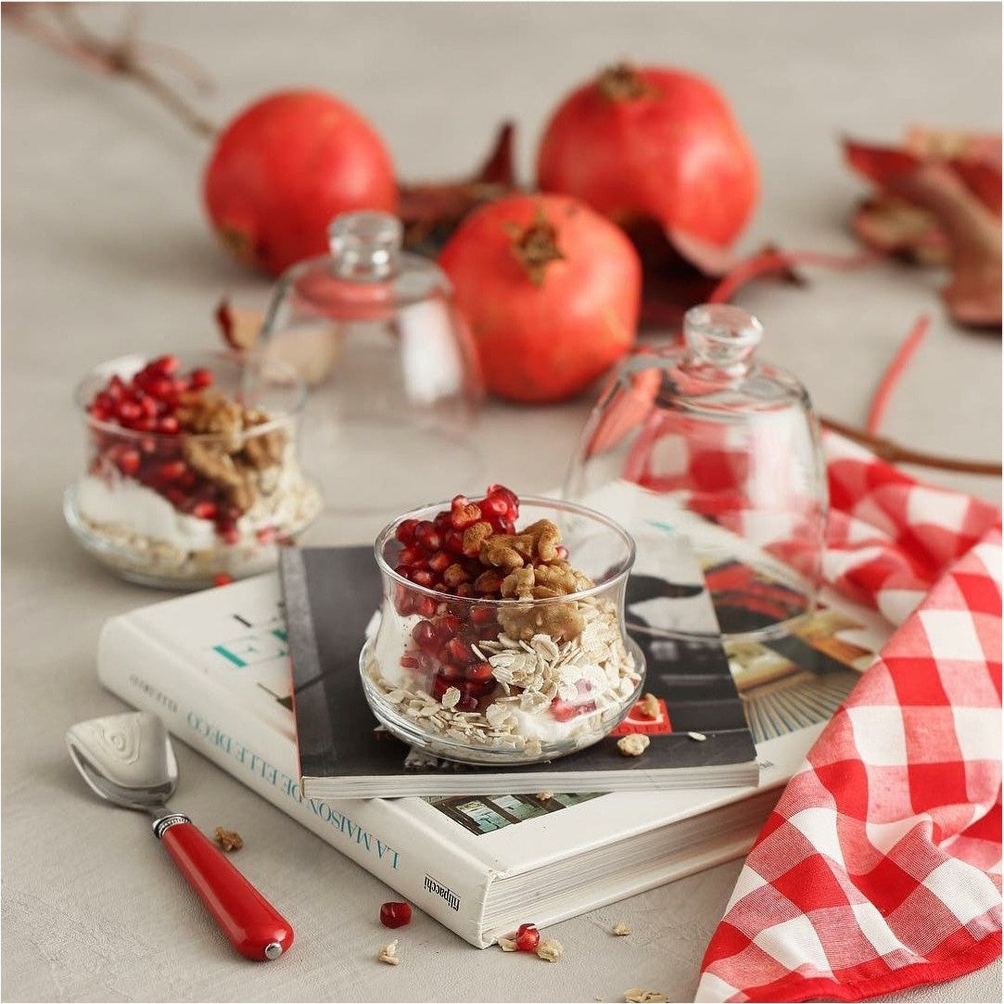 LAV Cileks Glass Sugar Bowl 255ml Jar with Dome Lid SGN1866