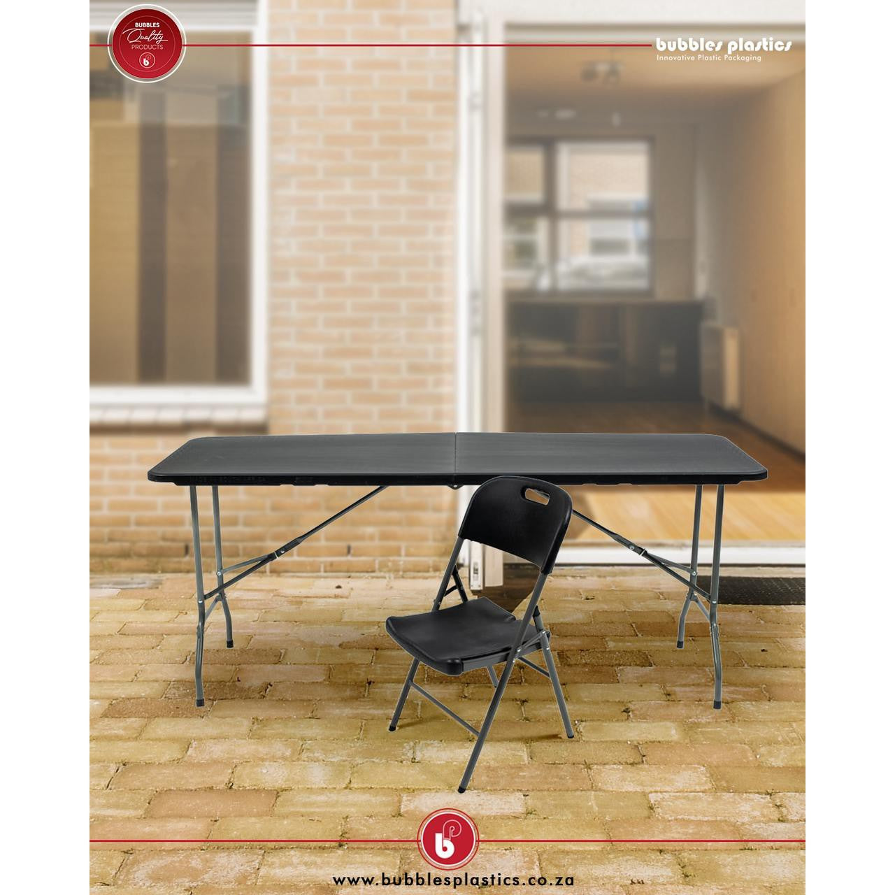 Folding Chair Black Medium Duty Catering