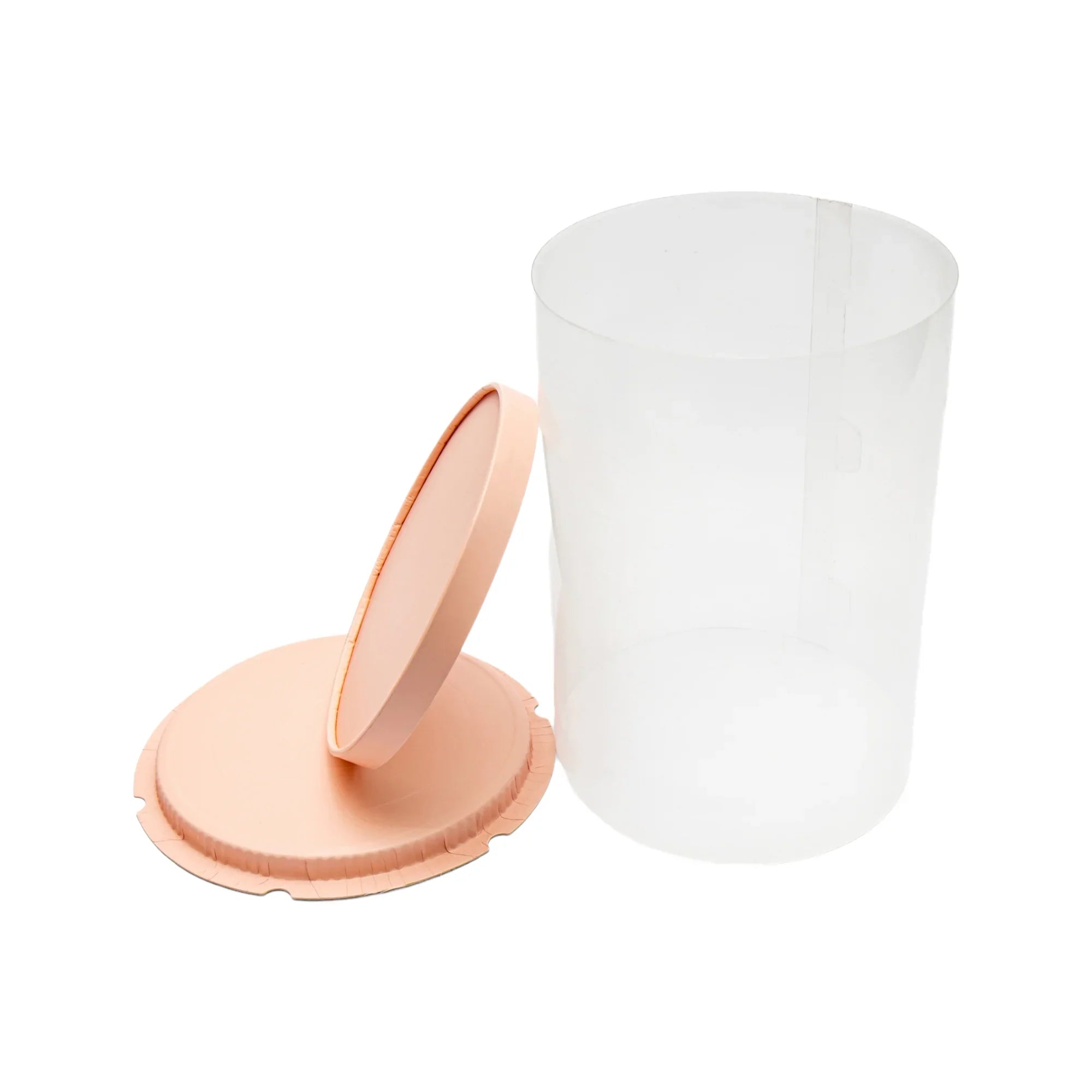 PVC Cake Gift Box Transparent Round Heigthened