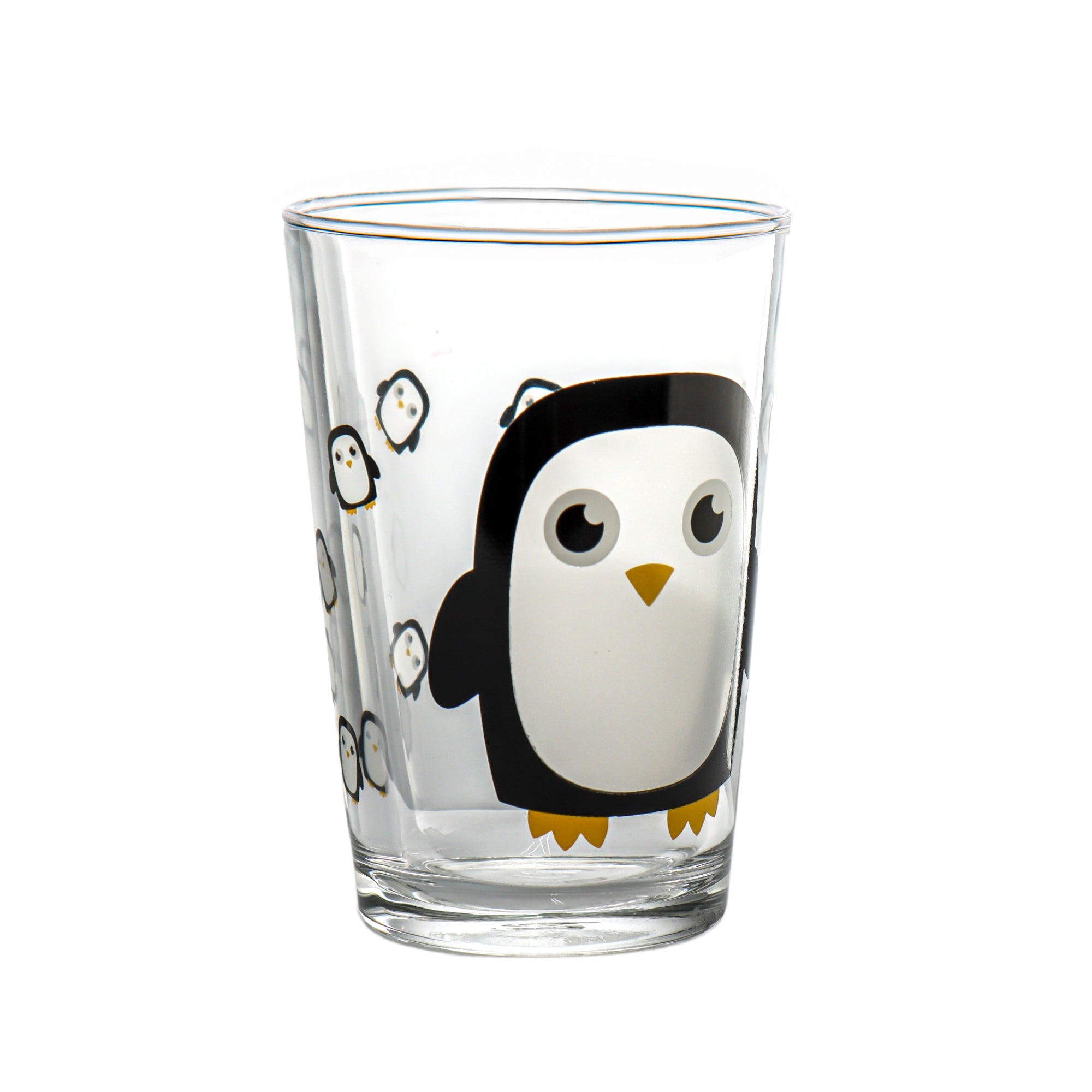 Pasabahce Hiball Glass Tumbler 150ml Penquin Print Water Juice 40988