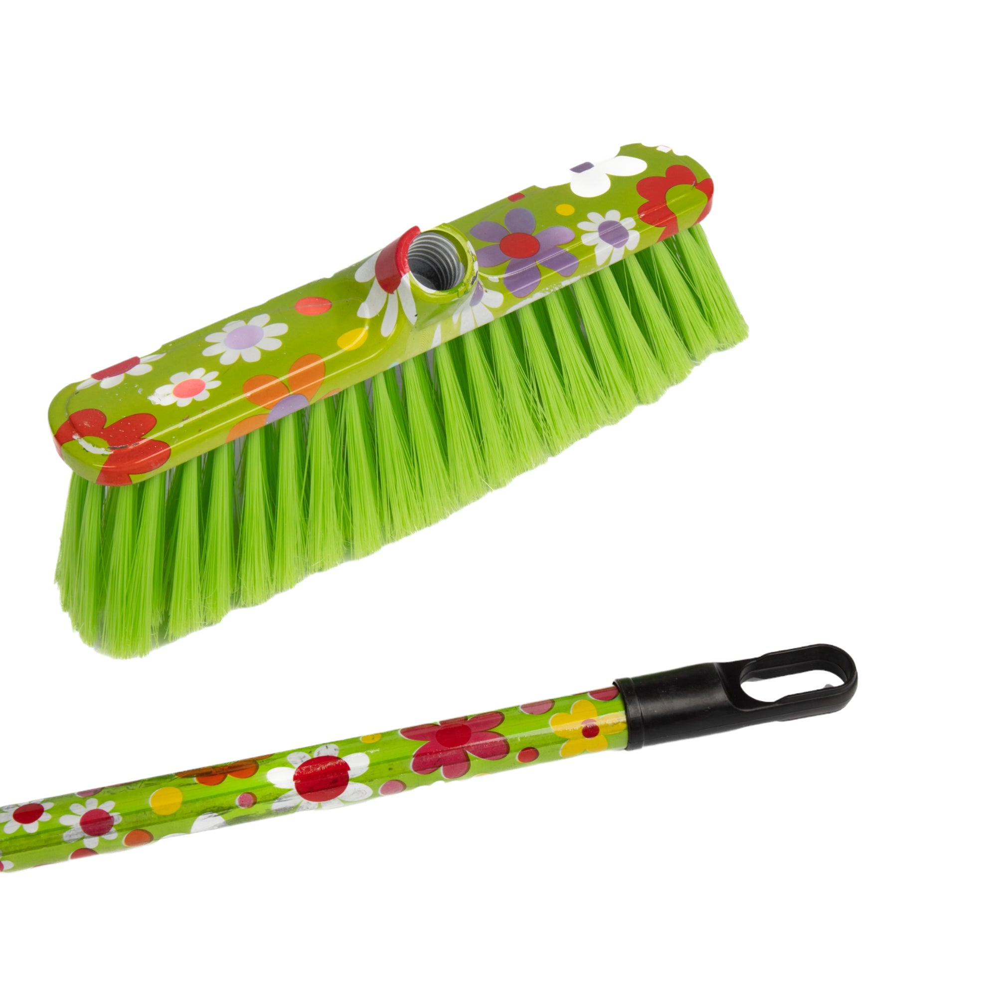 Household Floor Broom with Steel Stick 376