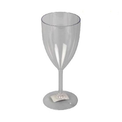 Fluted Cocktail Picnic Plastic Glass 220ml Stemmed Styrene Cup