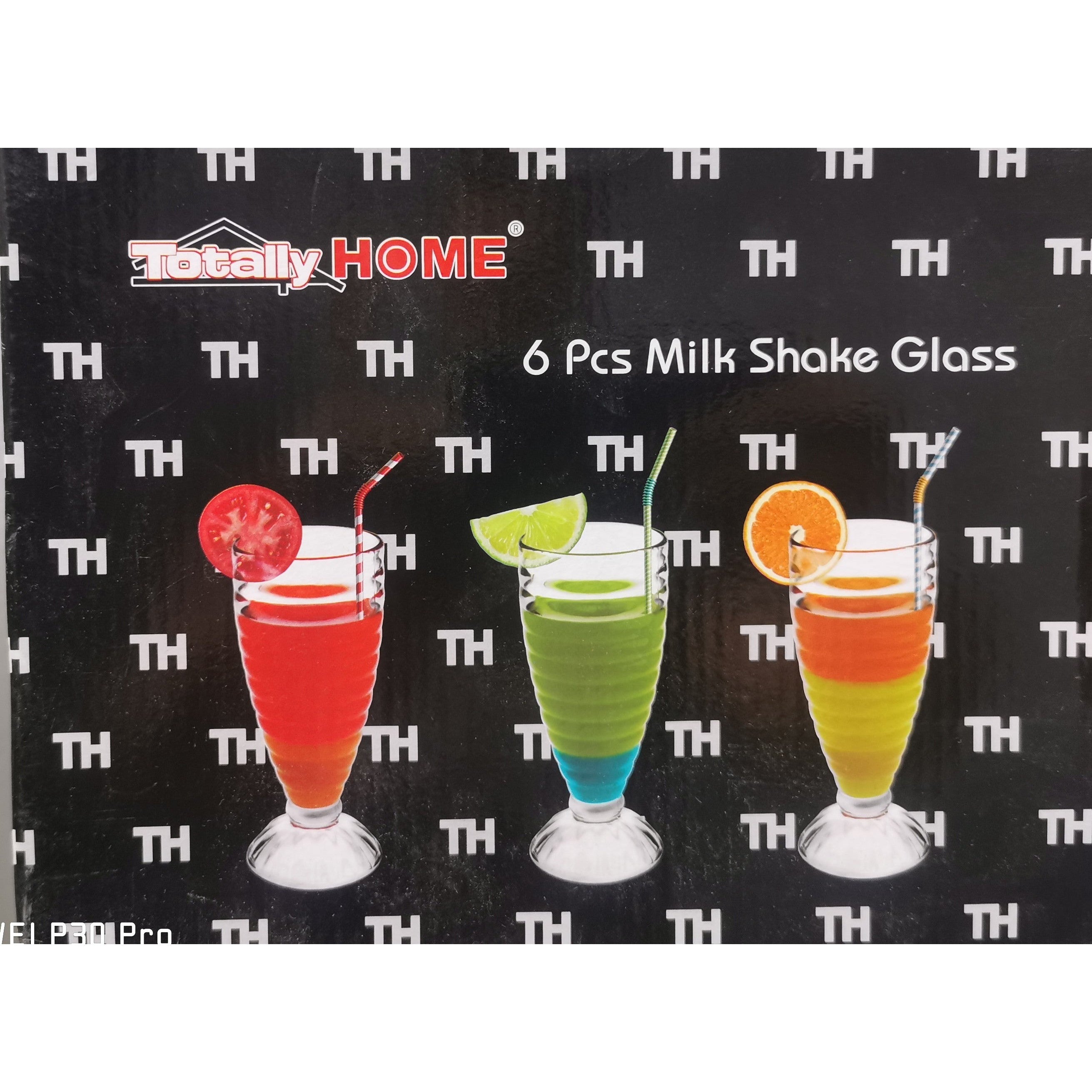 Totally Home Milkshake Glass 6pc Set 355ml TH21