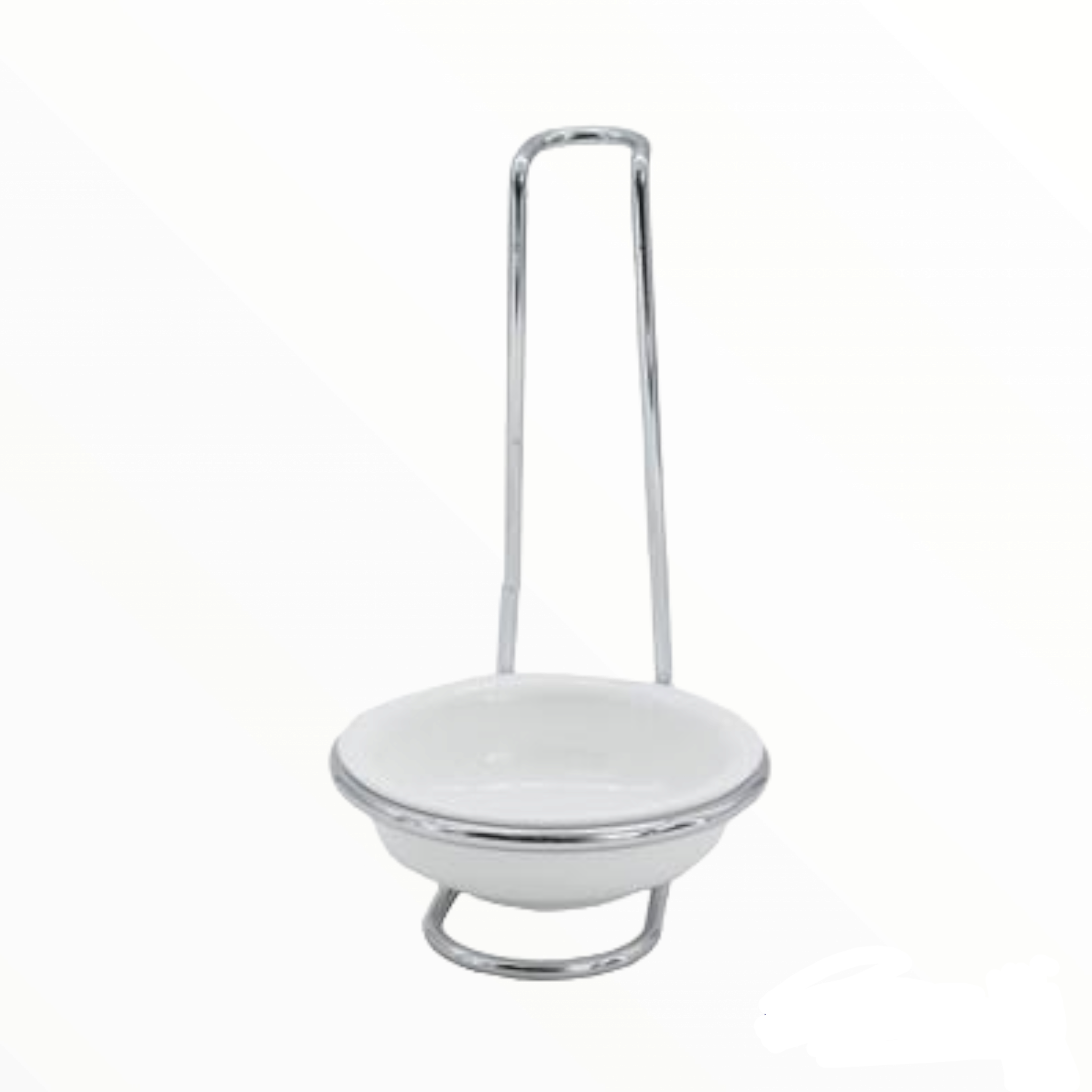 Regent Kitchen Spoon Rest with Ceramic Bowl and Chrome Stand 14015