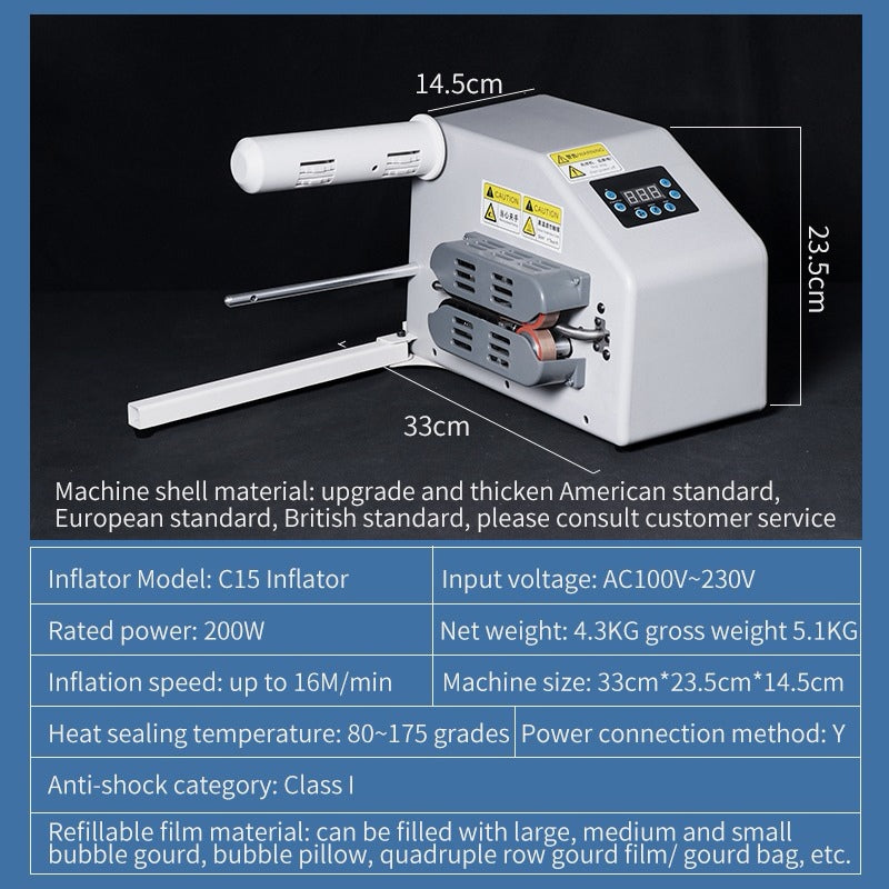 Bubble Air Wrap Inflatable Air Cushion Film Roll Machine