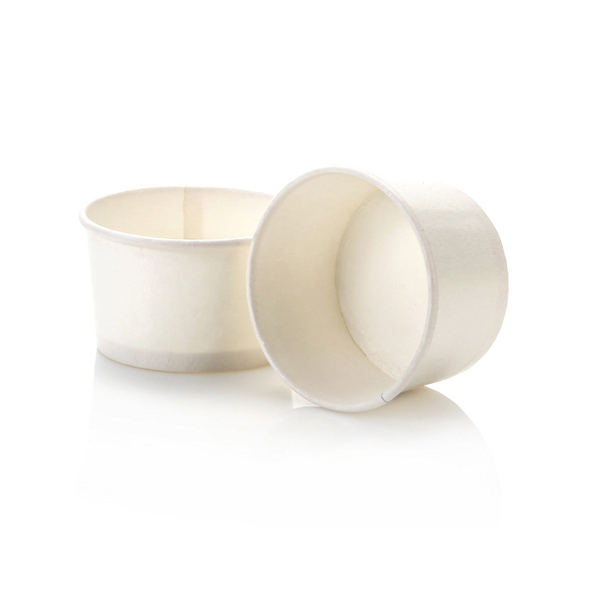 Ice Cream Paper Cups 240ml White Vintage Tubs with Dome Lid 10pack