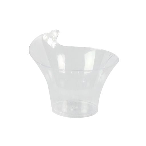 Acrylic Plastic Twisted Triangle Mini Dessert Cup Disposable 20pack